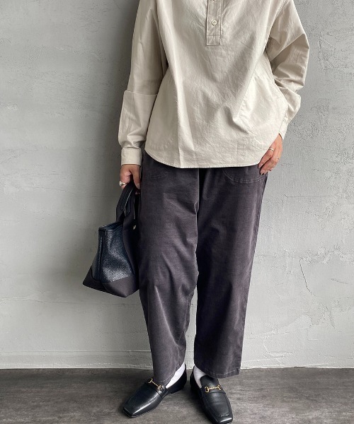 DANTON（ダントン）の「[DANTON/ダントン] ストレッチコーデュロイイージーパンツ（その他パンツ・レディース・ダークグリーン/レンガ/オフホワイト/ダークグレー/グレイッシュベージュ・36）」の3枚目の写真