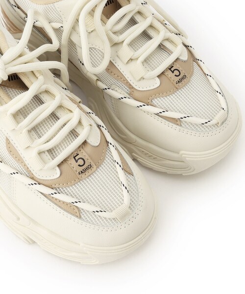 cs T&P(シーエスティーアンドピー)の「2WAYシューレース・コンビカラースニーカー【2WAY/ロゴ入り/csT&P】(スニーカー・レディース・グレー/ブルー/ベージュ・S/LL/M/L)」の14枚目の写真