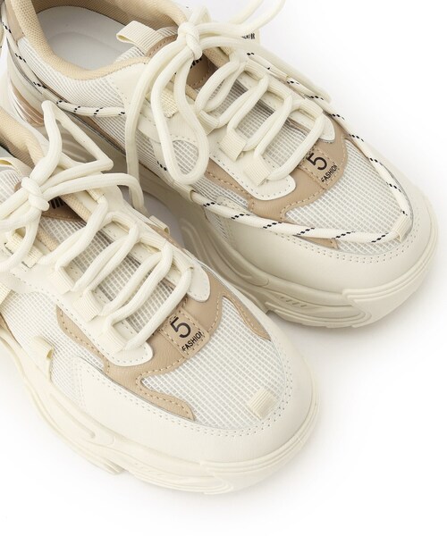 cs T&P(シーエスティーアンドピー)の「2WAYシューレース・コンビカラースニーカー【2WAY/ロゴ入り/csT&P】(スニーカー・レディース・グレー/ブルー/ベージュ・S/LL/M/L)」の16枚目の写真