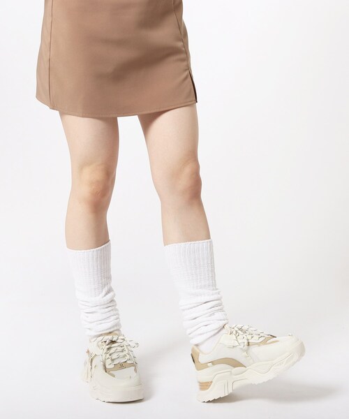cs T&P(シーエスティーアンドピー)の「2WAYシューレース・コンビカラースニーカー【2WAY/ロゴ入り/csT&P】(スニーカー・レディース・グレー/ブルー/ベージュ・S/LL/M/L)」の2枚目の写真