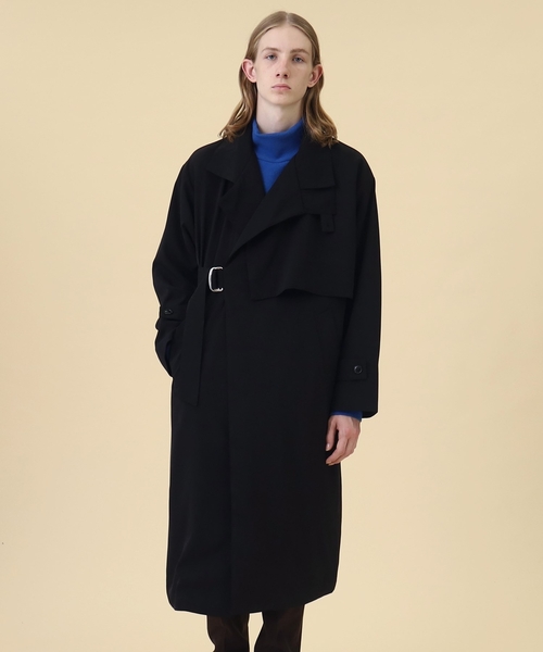 tk.TAKEO KIKUCHI（ティーケータケオキクチ）の「◆スタンドレイヤータイロッケンコート（ユニセックスアイテム）（その他アウター・メンズ・ブラック/ライトブルー/ベージュ・01/02/03）」の18枚目の写真