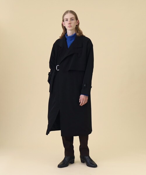 tk.TAKEO KIKUCHI（ティーケータケオキクチ）の「◆スタンドレイヤータイロッケンコート（ユニセックスアイテム）（その他アウター・メンズ・ブラック/ライトブルー/ベージュ・01/02/03）」の20枚目の写真