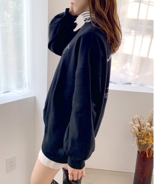 OLIVE des OLIVE(オリーブデオリーブ)の「【WEB限定カラ―有】裏起毛チュニックスウェット(スウェット・レディース・ホワイト/ブラック/グレー/オフホワイト/ブルー・FREE)」の17枚目の写真