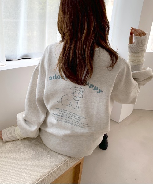 OLIVE des OLIVE(オリーブデオリーブ)の「【WEB限定カラ―有】裏起毛チュニックスウェット(スウェット・レディース・ホワイト/ブラック/グレー/オフホワイト/ブルー・FREE)」の10枚目の写真