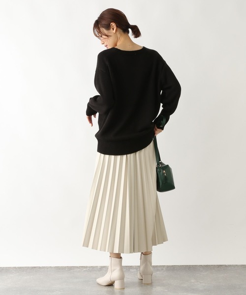 セール】毛玉になりにくいニットVプルオーバー/295845（パーカー