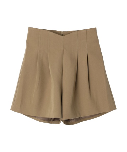 DURAS(デュラス)の「タック入りハイウエストショートパンツ(その他パンツ・レディース・ベージュ/ブラック・SMALL/LARGE)」の6枚目の写真