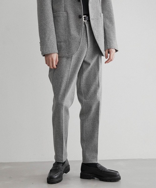 JUNRED(ジュンレッド)の「杢ニットカツラギトラウザーパンツ(スラックス・メンズ・チャコールグレー/ネイビー/グレー・LL/M/L)」の7枚目の写真