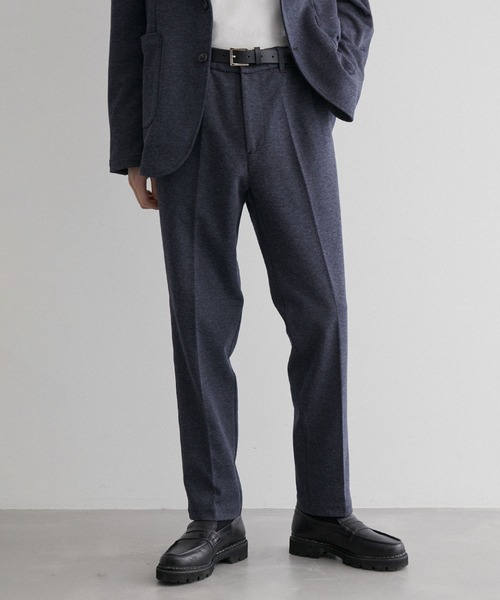 JUNRED(ジュンレッド)の「杢ニットカツラギトラウザーパンツ(スラックス・メンズ・チャコールグレー/ネイビー/グレー・LL/M/L)」の9枚目の写真