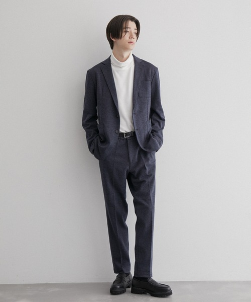 JUNRED(ジュンレッド)の「杢ニットカツラギトラウザーパンツ(スラックス・メンズ・チャコールグレー/ネイビー/グレー・LL/M/L)」の14枚目の写真