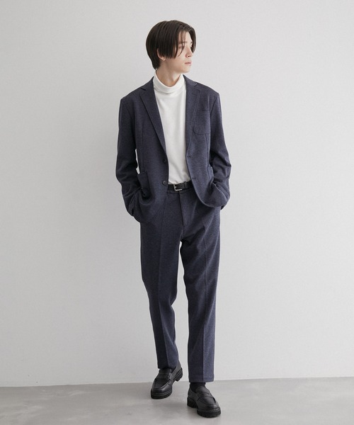 JUNRED(ジュンレッド)の「杢ニットカツラギトラウザーパンツ(スラックス・メンズ・チャコールグレー/ネイビー/グレー・LL/M/L)」の15枚目の写真