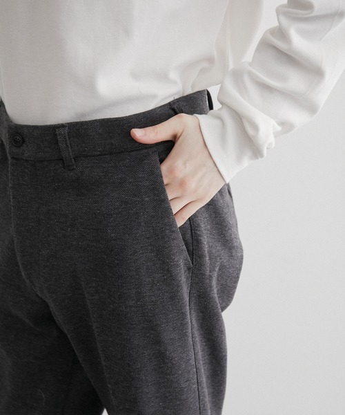 JUNRED(ジュンレッド)の「杢ニットカツラギトラウザーパンツ(スラックス・メンズ・チャコールグレー/ネイビー/グレー・LL/M/L)」の20枚目の写真