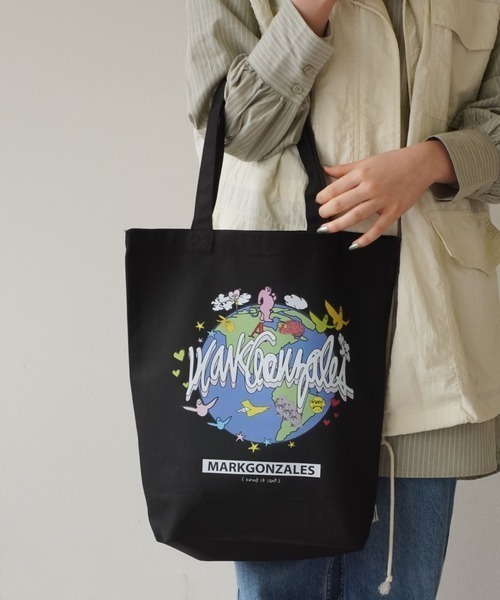 【セール】【（What it isNt) ART BY MARKGONZALES】キャンバス プリント TOTE BAG（トートバッグ