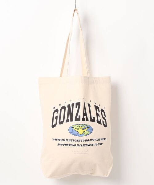 dictionary（ディクショナリー）の「【（What it isNt) ART BY MARKGONZALES】キャンバス プリント TOTE BAG（トートバッグ・メンズ・ブラック系その他/オフホワイト/ブラック/ホワイト系その他・FREE）」の7枚目の写真