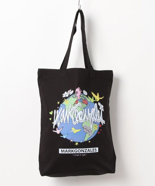 dictionary（ディクショナリー）の「【（What it isNt) ART BY MARKGONZALES】キャンバス プリント TOTE BAG（トートバッグ・メンズ・ブラック系その他/オフホワイト/ブラック/ホワイト系その他・FREE）」の8枚目の写真
