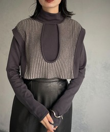 【&g’aime】二重臼ビスチェニット/2piece