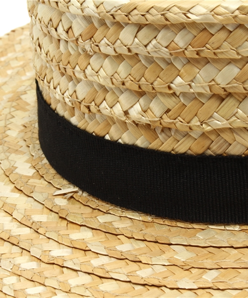ROSE BUD(ローズバッド)の「(MTM)PH22 STRAW HAT(ハット・レディース・ナチュラル/ネイビー/ブラック・ONE SIZE)」の8枚目の写真
