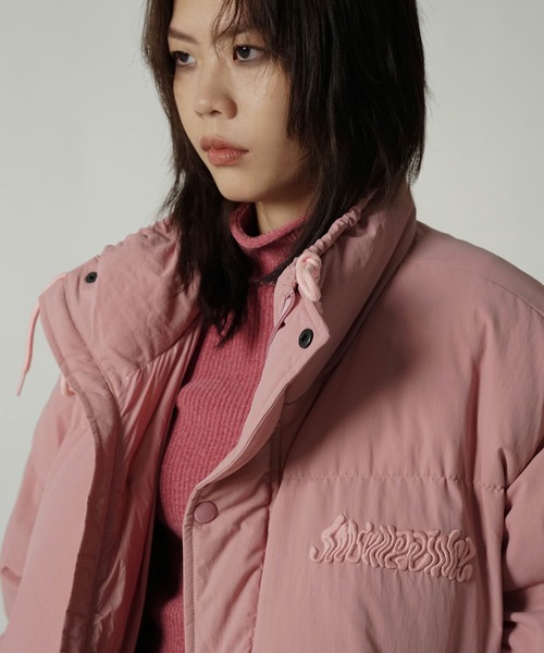 MASONPRINCE（メイソンプリンス）の「6カラーオーバーサイズハイネックダウンジャケット YRF4024【MASONPRINCE】（ダウンジャケット/コート・メンズ・ブラウン/ブラック/カーキ/ピンク/アイボリー/パープル・L/M/S）」の12枚目の写真