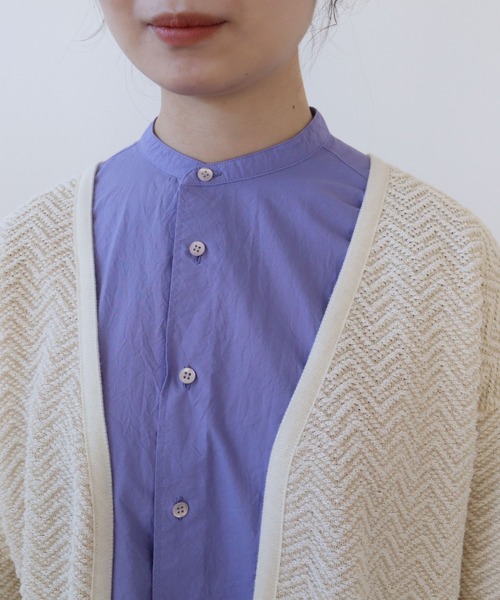 yuni(ユニ )の「へリンボンニット カーデジャケット herringbone knit(カーディガン/ボレロ・レディース・キナリ/ブラック・FREE)」の20枚目の写真