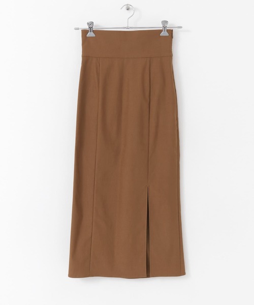 HEYUMM（ヘユム）の「ストレッチスリットナロースカート（スカート・レディース・ブラック/キャメル/イエロー・ONE）」の5枚目の写真