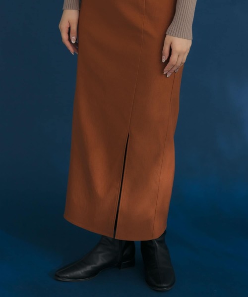 HEYUMM（ヘユム）の「ストレッチスリットナロースカート（スカート・レディース・ブラック/キャメル/イエロー・ONE）」の12枚目の写真