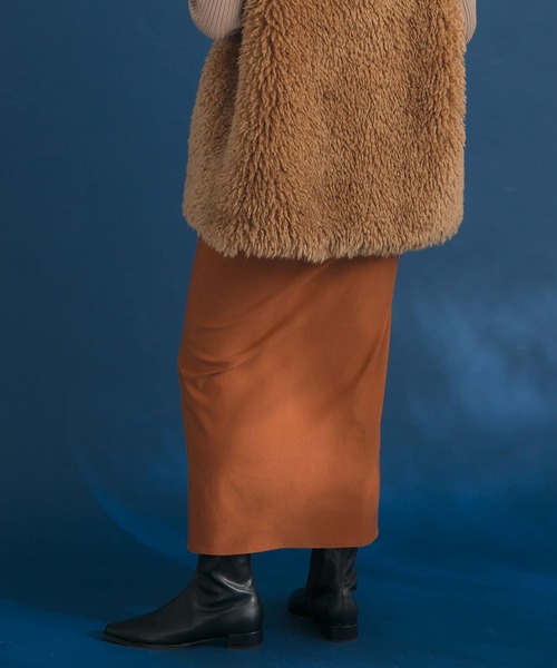 HEYUMM（ヘユム）の「ストレッチスリットナロースカート（スカート・レディース・ブラック/キャメル/イエロー・ONE）」の14枚目の写真