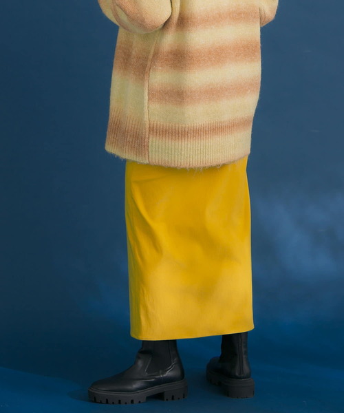 HEYUMM（ヘユム）の「ストレッチスリットナロースカート（スカート・レディース・ブラック/キャメル/イエロー・ONE）」の20枚目の写真