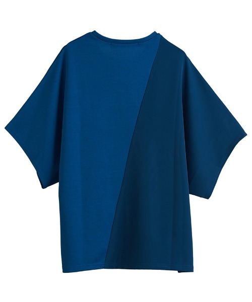 NO ID.(ノーアイディ)の「mt8167-チェンジングドルマンスリーブBIG-T Tシャツ(Tシャツ/カットソー・メンズ・ブルー/ホワイト/ブラック/ブルーグリーン/ライトベージュ・ONE SIZE)」の21枚目の写真