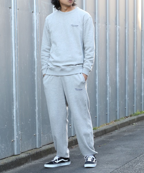 セール】【MAISON CLUB】ワンポイント刺繍スウェット LESS IS MORE