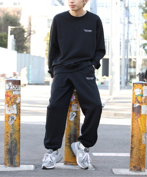 セール】【MAISON CLUB】ワンポイント刺繍スウェット LESS IS MORE