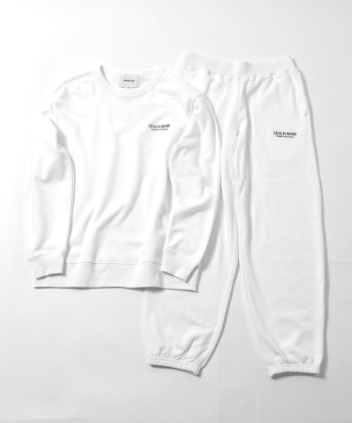 MAISON CLUB(メゾンクラブ)の「【MAISON CLUB】ワンポイント刺繍スウェット LESS IS MORE(スウェット・メンズ・グレー/ブラック/ホワイト/ネイビー/グリーン・XL/L/M/2XL)」の11枚目の写真