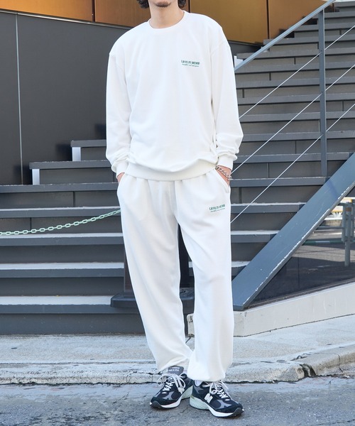 セール】【MAISON CLUB】ワンポイント刺繍スウェット LESS IS MORE