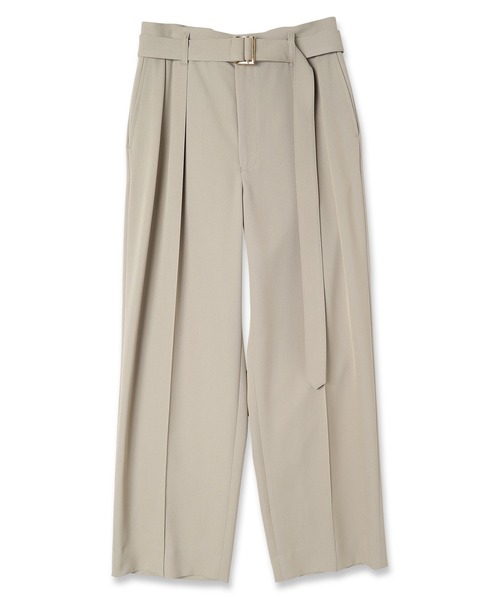 CULLNI（クルニ）の「23-SS-010/ Pintuck Wide Pants（スラックス・メンズ・ブラック/グリーン/ベージュ/ブラウン/ライトブルー・2/1/0）」の14枚目の写真