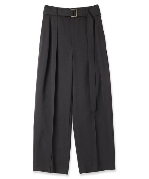 CULLNI（クルニ）の「23-SS-010/ Pintuck Wide Pants（スラックス・メンズ・ブラック/グリーン/ベージュ/ブラウン/ライトブルー・2/1/0）」の18枚目の写真