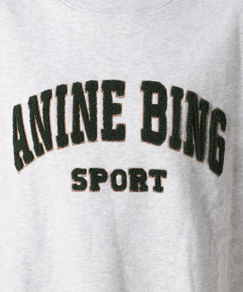 ANINE BING ロゴ入りホワイトスウェット ANINE BING（アニン・ビン）セーター - FARFETCH