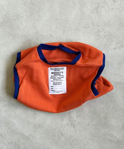 HOGAN RANCH WEAR（ホーガンランチウエア）の「ムジスウェットベスト(kids/S～LL)（ベスト・キッズ・オレンジ/ライトブルー/オフホワイト・S/M/L/LL）」の8枚目の写真