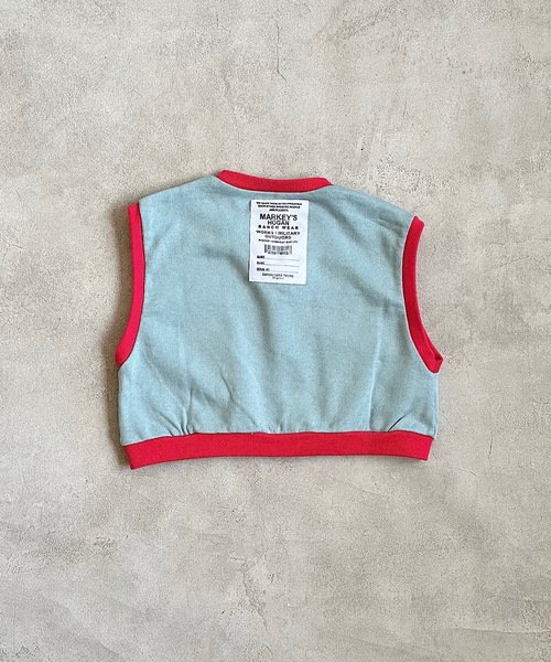 HOGAN RANCH WEAR（ホーガンランチウエア）の「ムジスウェットベスト(kids/S～LL)（ベスト・キッズ・オレンジ/ライトブルー/オフホワイト・S/M/L/LL）」の10枚目の写真