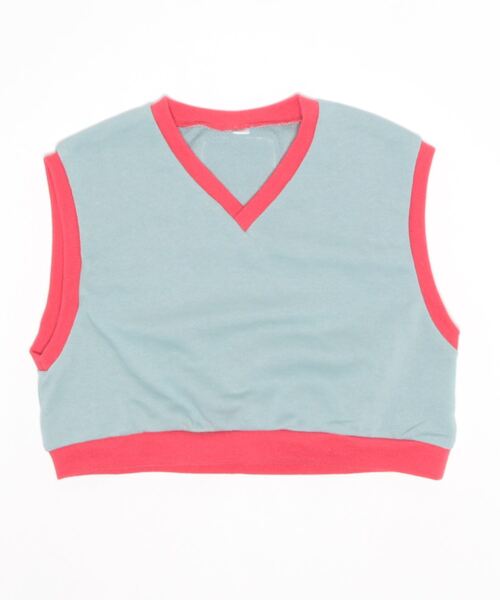 HOGAN RANCH WEAR（ホーガンランチウエア）の「ムジスウェットベスト(kids/S～LL)（ベスト・キッズ・オレンジ/ライトブルー/オフホワイト・S/M/L/LL）」の13枚目の写真