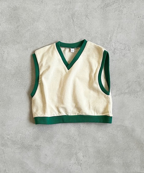 HOGAN RANCH WEAR（ホーガンランチウエア）の「ムジスウェットベスト(kids/S～LL)（ベスト・キッズ・オレンジ/ライトブルー/オフホワイト・S/M/L/LL）」の16枚目の写真