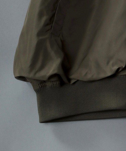 SITRY（シトリー）の「2way Balloon Sleeve Big silhouette MA-1/2way バルーンスリーブ ビッグシルエット MA-1（MA-1・メンズ・グレー/オフホワイト/ブラック/オリーブ・M/L）」の8枚目の写真