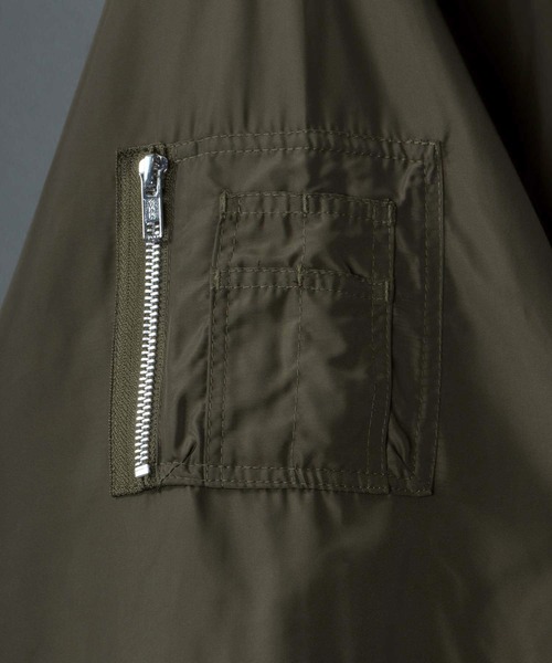 SITRY（シトリー）の「2way Balloon Sleeve Big silhouette MA-1/2way バルーンスリーブ ビッグシルエット MA-1（MA-1・メンズ・グレー/オフホワイト/ブラック/オリーブ・M/L）」の12枚目の写真