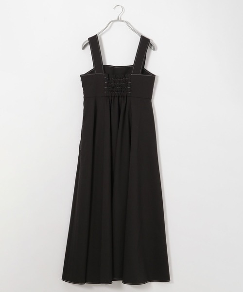 Heather（ヘザー）の「ステッチボリュームジャンスカ　186152（ジャンパースカート・レディース・チャコールグレー/ブラック/オフホワイト・S/M）」の10枚目の写真