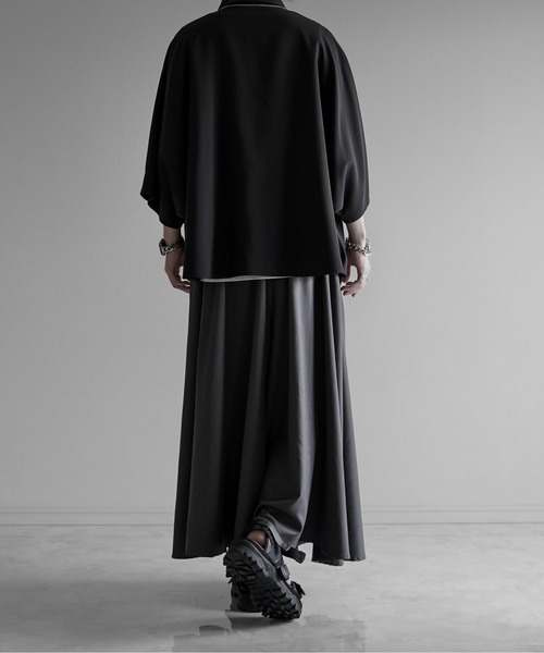 KUUUPY（クーピー）の「Dolman Regular Collar Short-Sleeve Shirt - ドルマンレギュラーカラー半袖シャツ（シャツ/ブラウス・メンズ・ブラック・SMALL/MEDIUM/LARGE）」の8枚目の写真