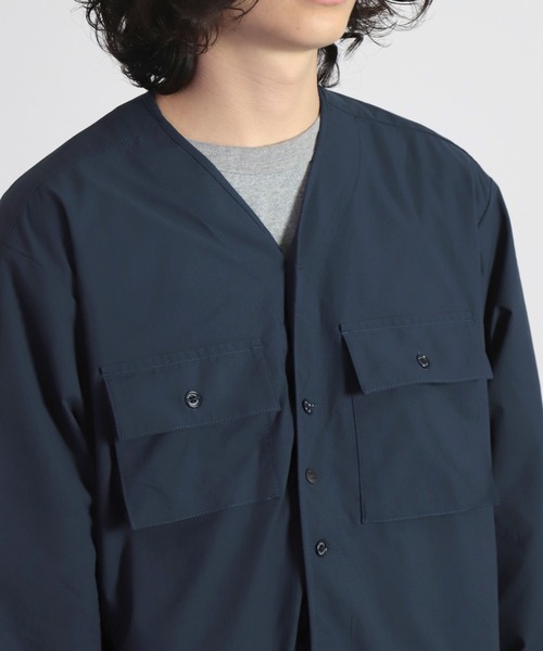WOOLRICH（ウールリッチ）の「[WOOLRICH] HIGH AERATION CARDIGAN ハイエアレーションシャツ（カーディガン/ボレロ・メンズ・ネイビー・M/L）」の8枚目の写真