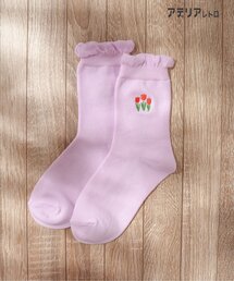 アデリアレトロ（アデリアレトロ）の「アデリアレトロ 4柄刺繍ソックス（ソックス/靴下）」