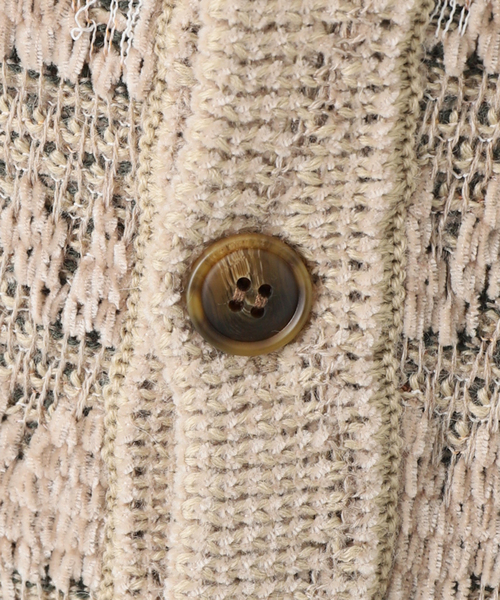 B.C STOCK(ベーセーストック)の「CRH モールミックス ジャガードカーディガン(カーディガン/ボレロ・メンズ・ベージュ/ブルー系その他/ブラウン・LARGE/MEDIUM)」の12枚目の写真