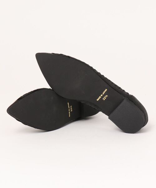 Bridget Birkin（ブリジットバーキン）の「【Bridget Birkin】編み込みフラットシューズ(531502)（パンプス・レディース・ブラック/ピンク/シルバー・22.5/23/23.5/24/24.5）」の7枚目の写真