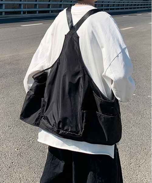 NEW GENTLEMAN(ニュージェントルマン)の「デルタ ビッグベスト(ベスト・メンズ・ブラック/ベージュ・M/L)」の4枚目の写真