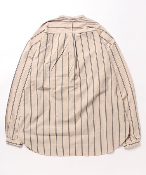 GYPSY&SONS(ジプシーアンドサンズ)の「STRIPE PRISONER SHIRTS(シャツ/ブラウス・メンズ・ベージュ/ブルー・MEDIUM/LARGE)」の3枚目の写真