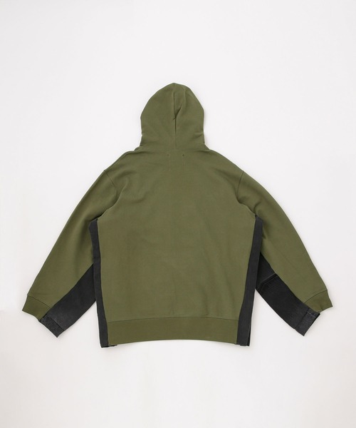 WEYEP（ウィエップ）の「WEYEP/別注 side and under sleeve ZIP（パーカー・メンズ・ベージュ/オリーブ・FREE）」の10枚目の写真