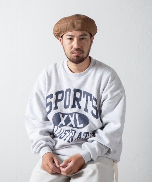 RACAL(ラカル)の「Cotton Braid Beret2 / コットンブレードベレー2(ハンチング/ベレー帽・メンズ・グレー/ベージュ/ベージュ系その他/ブラウン/ブラック・LARGE/MEDIUM)」の4枚目の写真